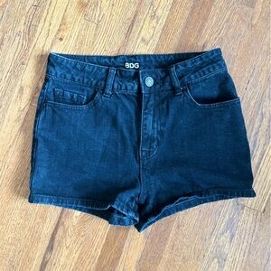 BDG High Rise Erin Black Denim Jean Shorts | 26